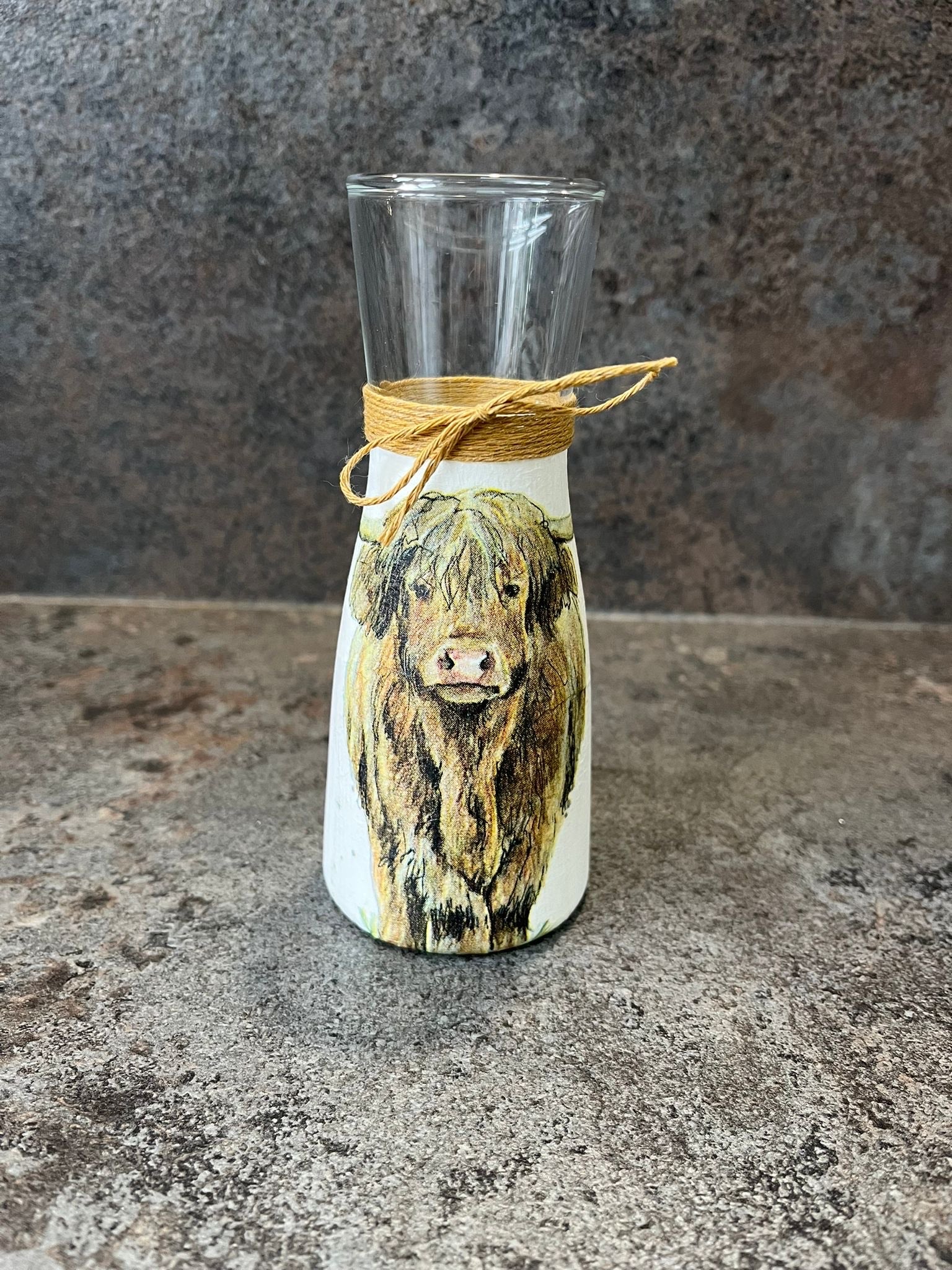 Highland Cow Vase