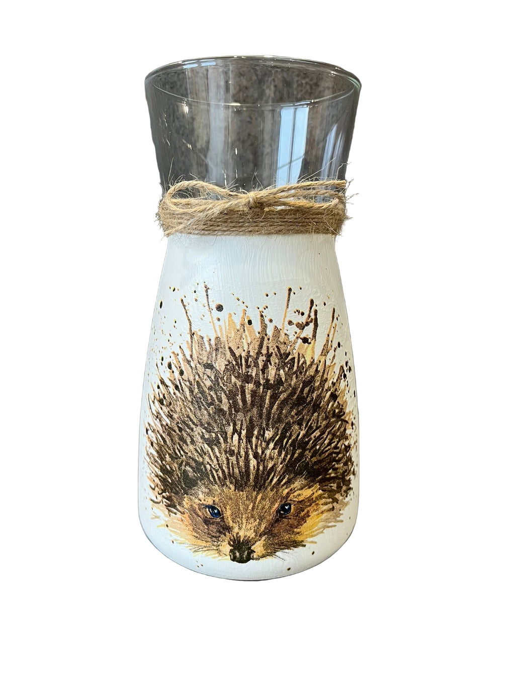 Brown Hedgehog Vase