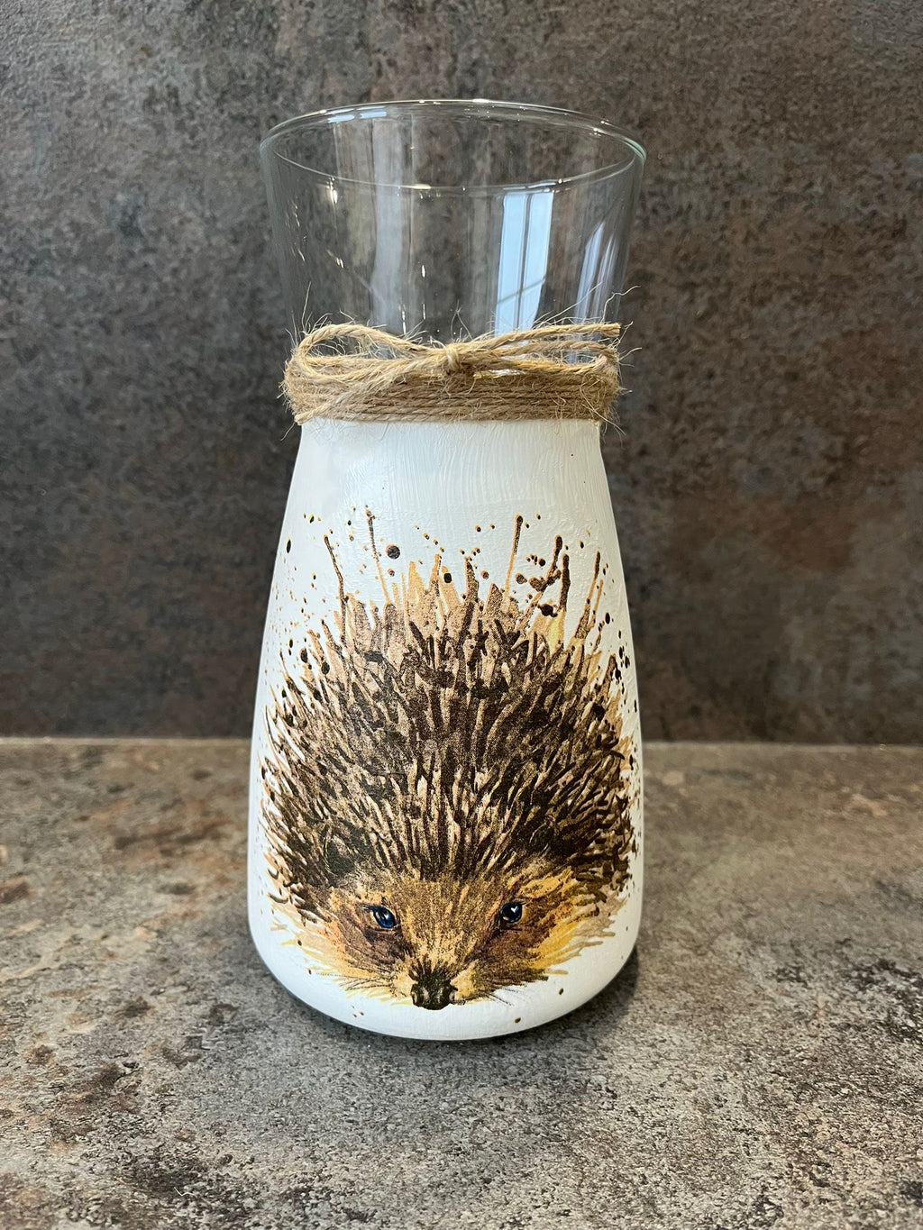 Brown Hedgehog Vase
