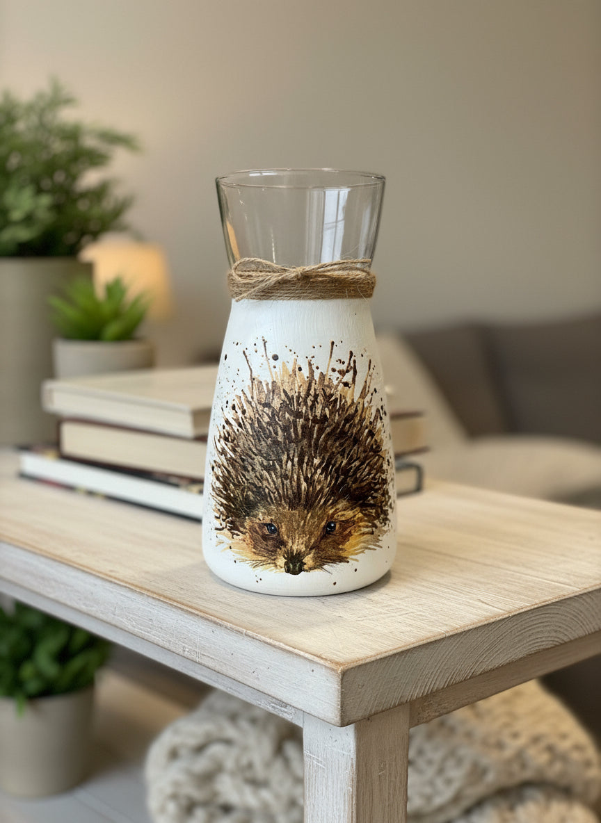 Brown Hedgehog Vase